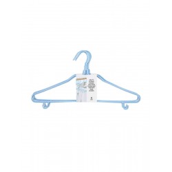 Adult's Clothes Hanger with Hook 6pcs(Blue)