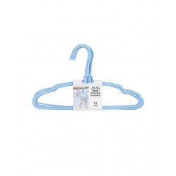 Kids' Iron Wire Clothes Hanger 10pcs(Blue)