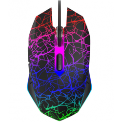 Gaming Mouse with Colorful Lights Model: EQT-SB003 (Black)
