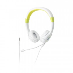 I Love Earth Wired Headset with Boom Microphone (White)...