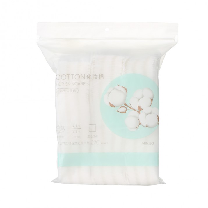 MINISO Dual-use Stitched Edge Cotton Pads...