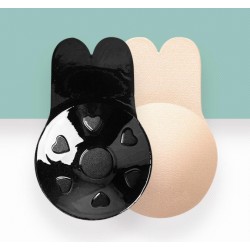 Cuttable Rabbit's Ears Fabric Cups Adhesive Bra(S/M)