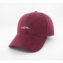 Simple Letters Series Corduroy Baseball Hat(Red)