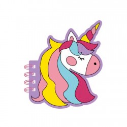 Unicorn Series Mini Figure Wire-bound Book (80 Sheets)