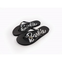Barbie Series Women's Flip-Flops(Black,37-38)