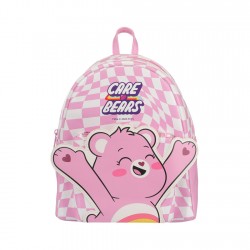 Care Bears Collection Checkered Pattern Backpack (Pink)