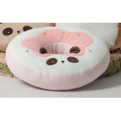 Panda Breakfast Series Plush Toy(Pink Donut)