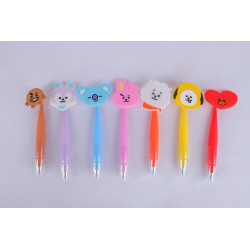 BT21 Collection Silicone Shaking Ballpoint Pen (7...