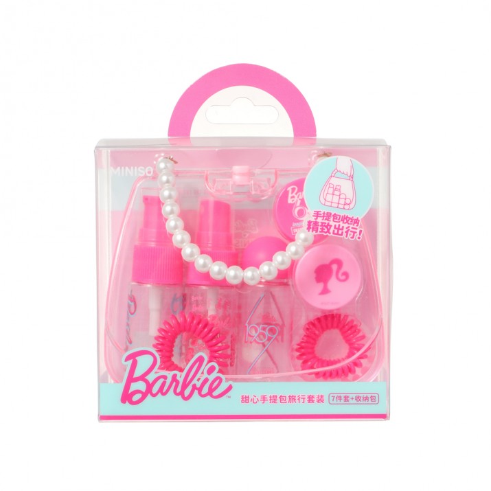 Σετ Μπουκαλάκια Ταξιδίου Σχήμα Τσάντα Barbie
