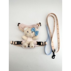 Mikko Collection Pet Harness & Leash Set(Latte)