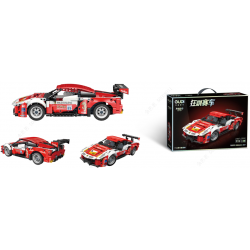 Building Blocks Pull-Back Vehicle - Flaming Steed (524 Pcs)