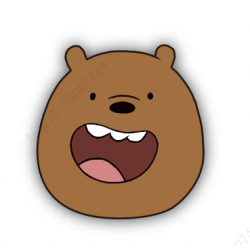 We Bare Bears Seaside Music Festival Phone Grip(Grizz)