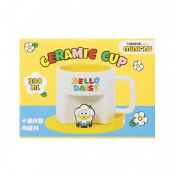 Daisy Minions Collection Ceramic Cup with Cartoon Coaster...