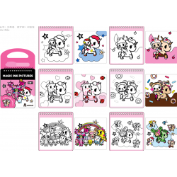 tokidoki Collection Magic Ink Painting Book