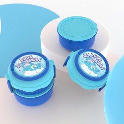 Care Bears Collection Round Double Layered Lunch Box...