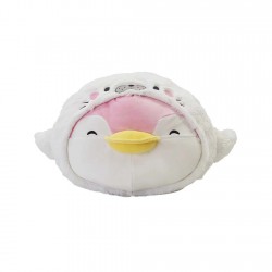 13in. Ocean Penguin Head-Shape Pillow(Pink Pendy)