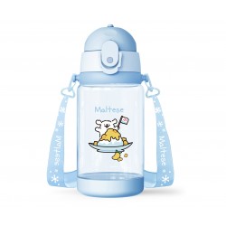 Maltese Collection Plastic Bottle with Shoulder Strap...