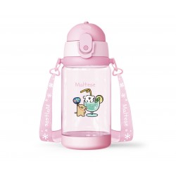 Maltese Collection Plastic Bottle with Shoulder Strap...