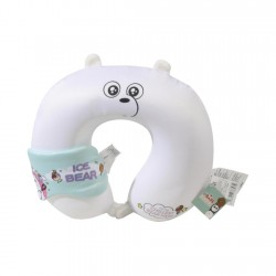 We Bare Bears Collection Neck Pillow with Sleep Mask (Ice...