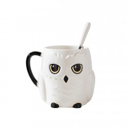 Harry Potter Collection Owl Shape Ceramic Cup With Spoon...