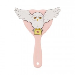 Βούρτσα Μαλλιών με Σχήμα Καρδιά Harry Potter Hedwig Ροζ