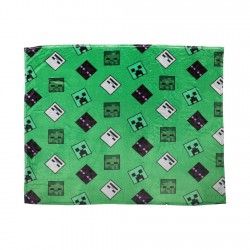 Minecraft Larger Printed Throw Blanket(Green)