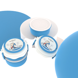 Snoopy Collection Round Double Layered Lunch Box...