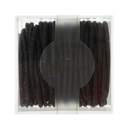 Black Hair Ties with Container (40 pcs)
