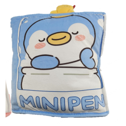 Mini Family-13in. Comic Book Pillow (Blue Penguin Mini Pen)
