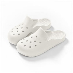 Casual Retro Series Soft Sole Slippers(Off White,39-40)