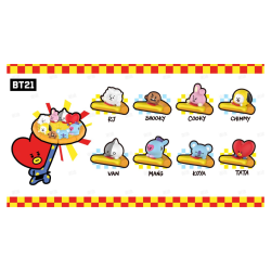 Mini Bean κομμάτια πίτσας με ήρωες BT21