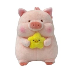 LuLu the Piggy Collection 4in. Holding-Star Plush Pendant