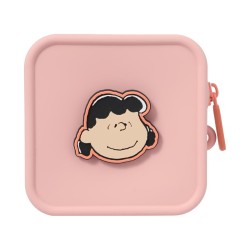 Snoopy Collection Silicone Square Storage Bag(Pink)