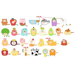 Everything Has an Attitude Series - Mini Plush Magnet