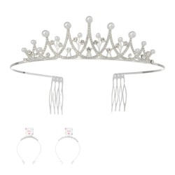 Princess Series Beaded Tiara Hair Hoop