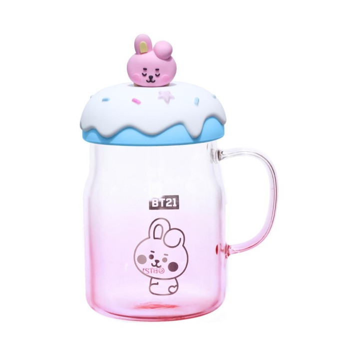 BT21 BABY Collection Glass Mug with Lid &...