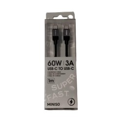 Life is for Fun Series CTC Fast Charging Cable (Black)