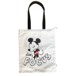 Τσάντα Αγορών Ρετρό Mickey Λευκή
