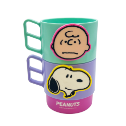 Snoopy Colorful Vintage Collection Stacking Cups 370mL