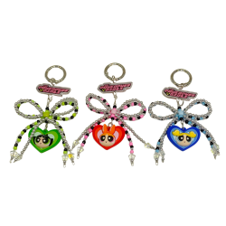 The Powerpuff Girls Collection Beaded Bow Keychain