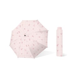 Creative Letter 4 Fold Large Umbrella (Pink)