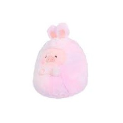 Λούτρινο Γουρουνάκι LuLu the Piggy Ντυμένο Λαγουδάκι 20cm