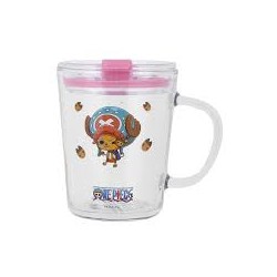 Ποτήρι Γυάλινο One Piece με Καλαμάκι 400ml Chopper