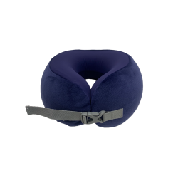 Μαξιλάρι Λαιμού Ρυθμιζόμενο Memory Foam Μονόχρωμο Navy Blue