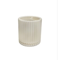 Ποτηροθήκη Στυλό Column Pattern περιστρεφόμενη λευκό