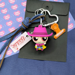 The Powerpuff Girls Collection Cowgirl 3D Keychain (Blossom)