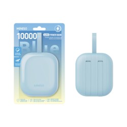 Power Bank Mini Berry 10000mAh με Καλώδιο Model: X-001 Μπλε