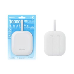 Power Bank Mini Berry 10000mAh με Καλώδιο Model: X-001 Λευκό