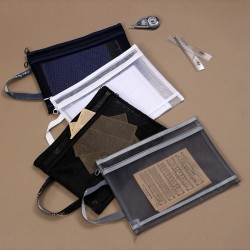 Minimalism Collection A4 Double-Layer Mesh Document Bag...
