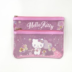 Τσάντα Αποθήκευσης Διπλή με Φερμουάρ Hello Kitty
